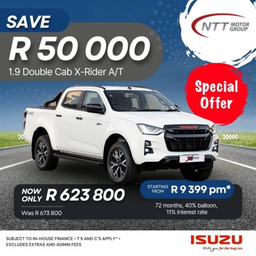 1.9 Double Cab X-Rider A/T image from NTT Isuzu