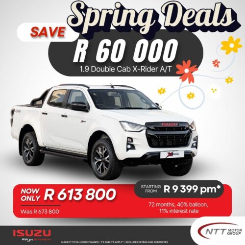 1.9 Double Cab X-Rider A/T image from NTT Isuzu