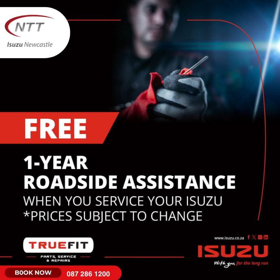 Free 1-Year Roadside Assistance image from NTT Isuzu