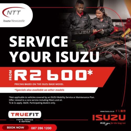 Service Your Isuzu from R2 600 image from NTT Isuzu