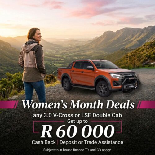 Isuzu D-MAX 3.0 V-Cross or LSE Double Cab special offer from NTT Isuzu