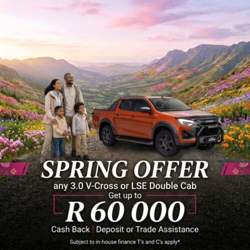 Isuzu D-MAX 3.0 V-Cross or LSE Double Cab special offer from NTT Isuzu