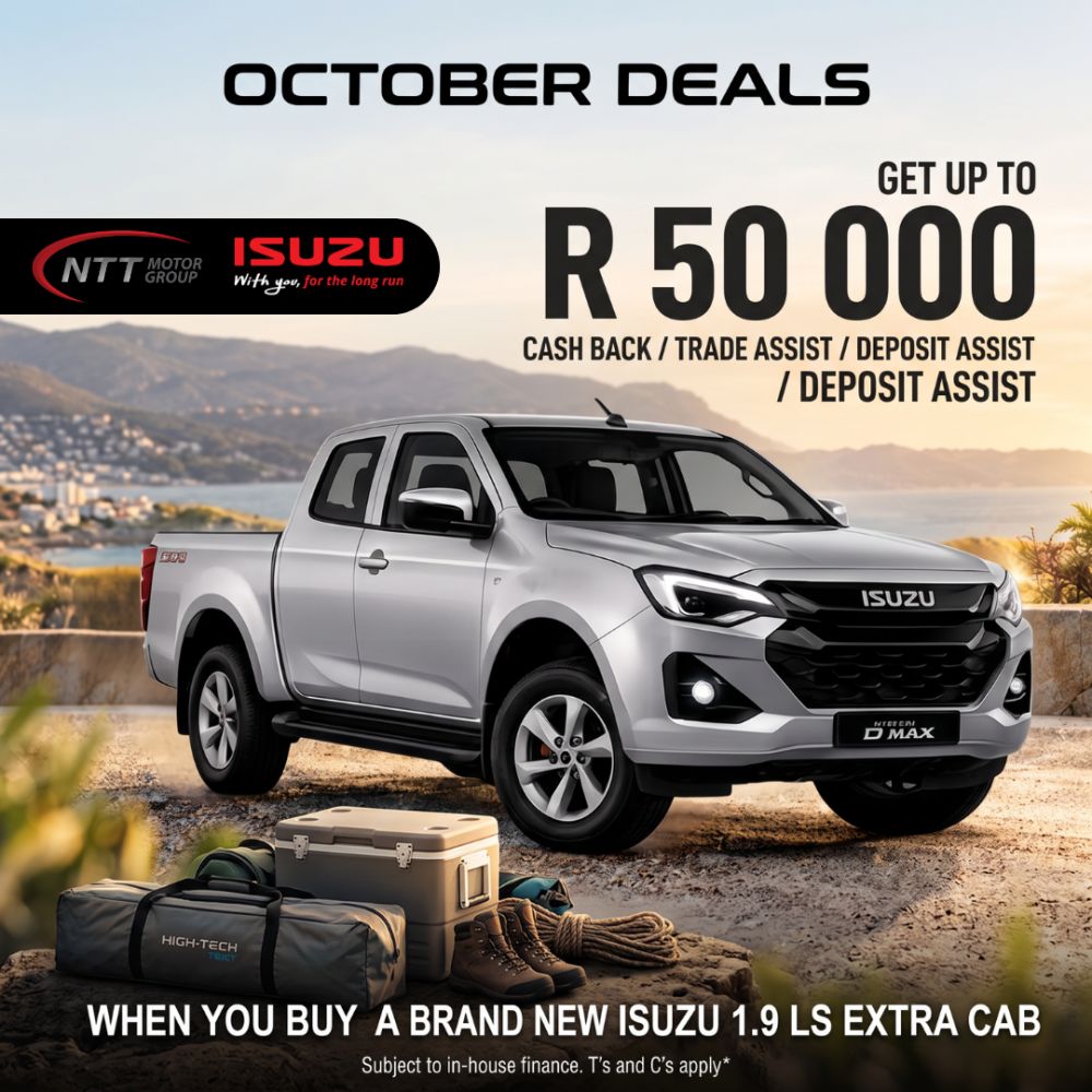 Isuzu D-MAX 1.9 LS Extra Cab October Cashback Deal Special Offer