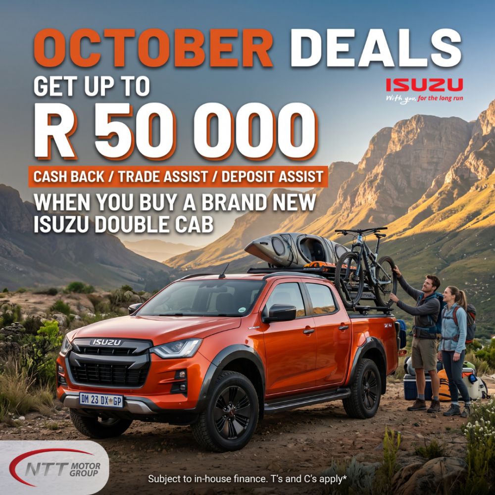 Isuzu D-MAX Double Cab October Cashback Deal Special Offer
