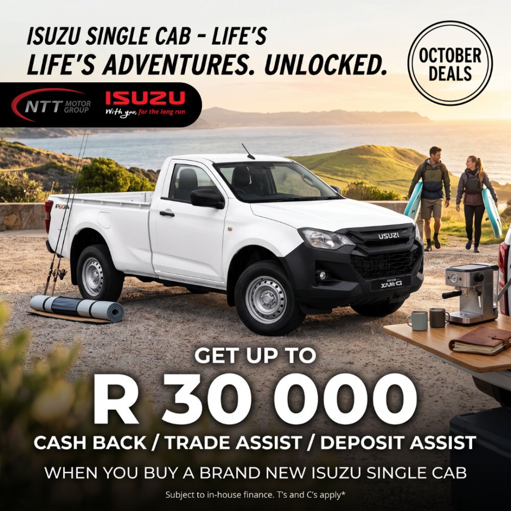 Isuzu D-MAX Single Cab October Cashback Deal Special Offer